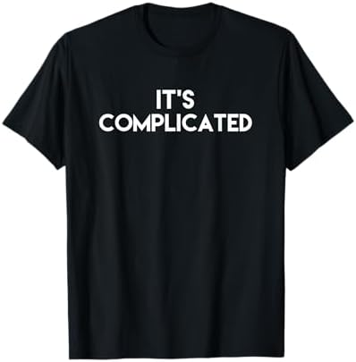 Simply Complicated Tシャツ　S size Amazon.com: It's Complicated - T-Shirt : Clothing, Shoes & Jewelry